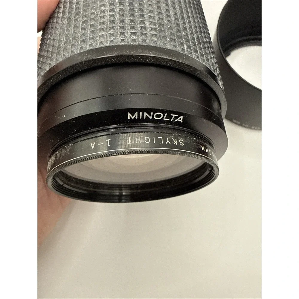 Minolta SRT 101 Silver 35mm SLR Film Camera W/ MD Zoom‎ 70-210mm 1:4 Lens Tested